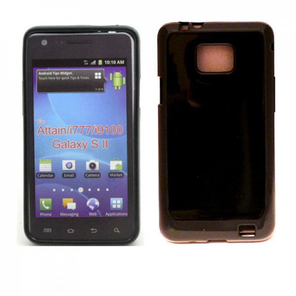 Wholesale TPU Gel Case for Samsung Galaxy S2 / I777 (Black)